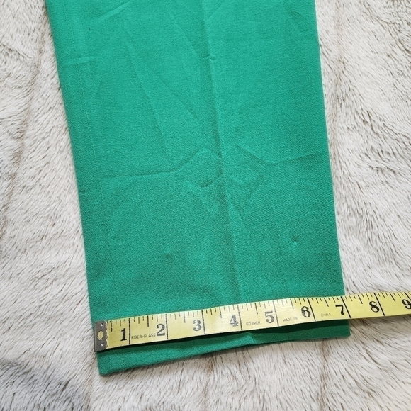 Capri Cotton blend Green color Slim fit Size 8p TALBOTS - Picture 13 of 13